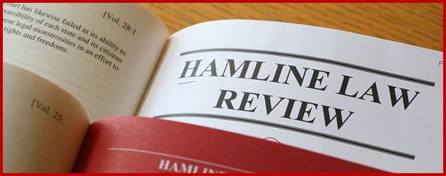 A photo of the Hamline Law Review. It can be found at: http://law.hamline.edu/files/large_images/law-review.jpg